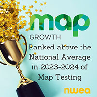MAP Growth. Ranked above the National Average in 2023-2024 of Map Testing.
